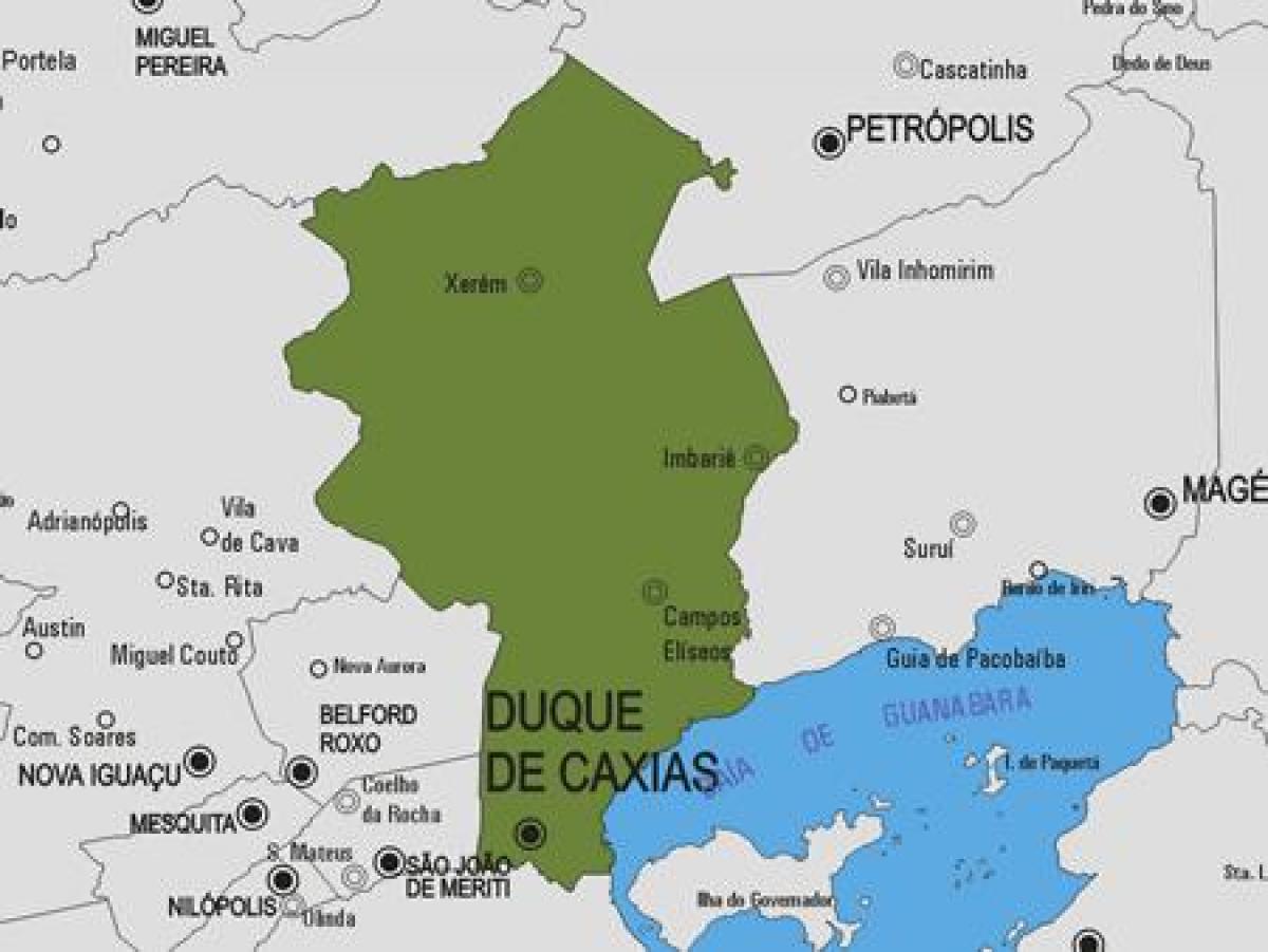 Mapa de Duque de Caxias concello