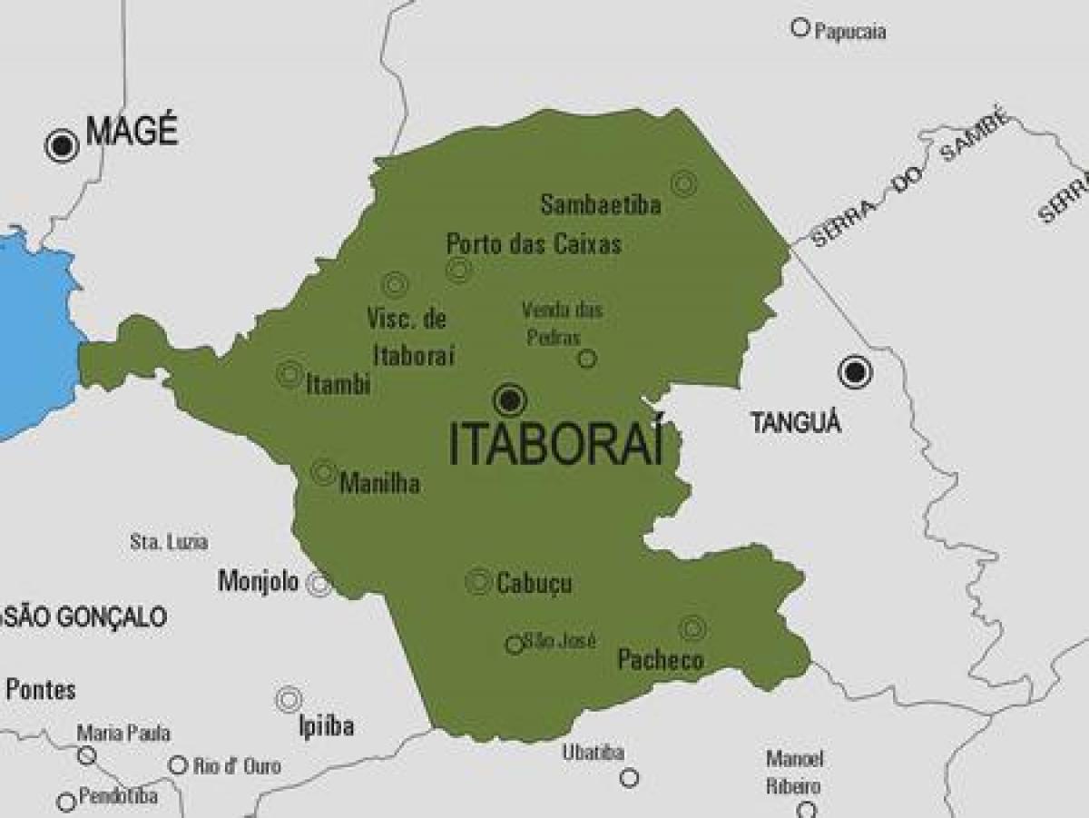 Mapa de Itaboraí concello