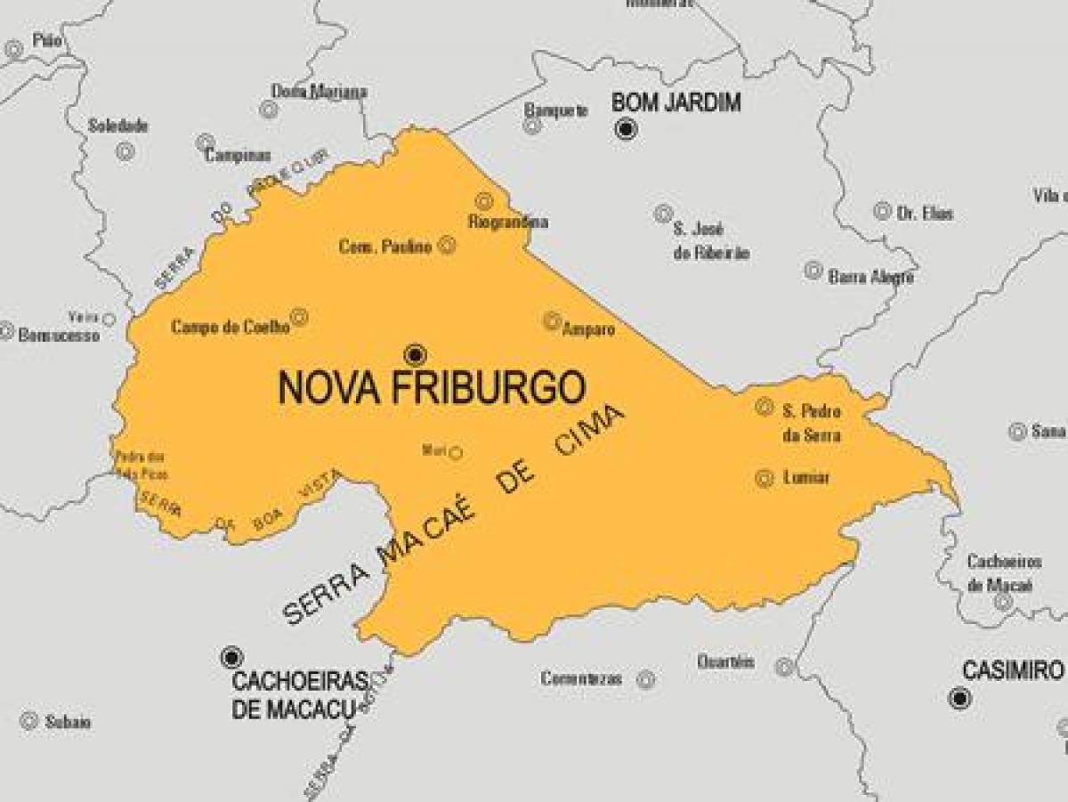 Mapa de Nova Friburgo concello