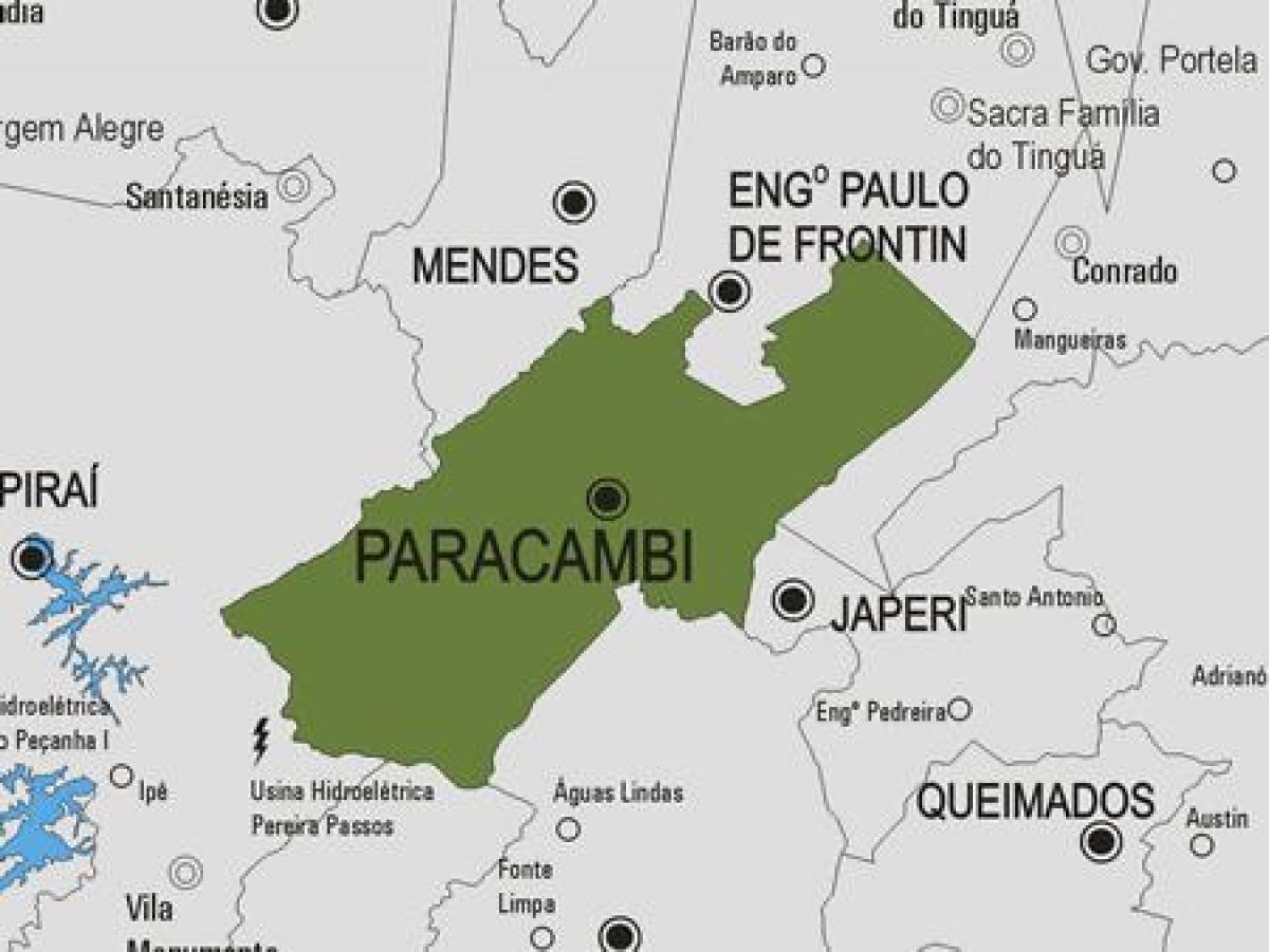 Mapa de Paracambi concello
