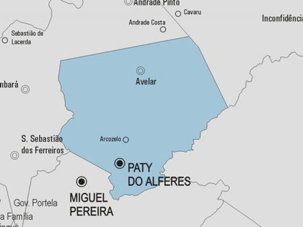 Mapa de Paty facer Alferes concello