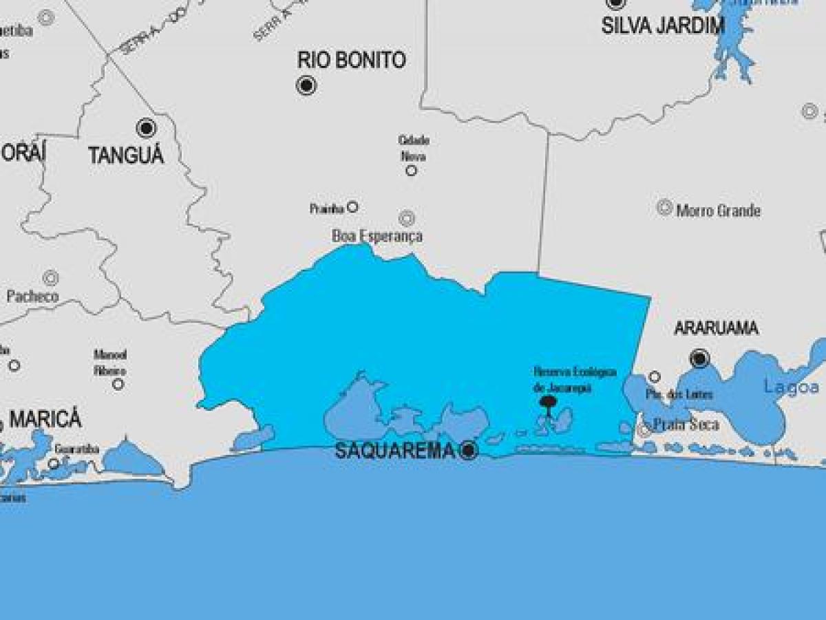 Mapa de Saquarema concello