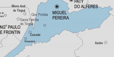 Mapa de Miguel Pereira municipio