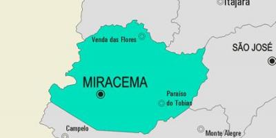 Mapa de Miracema concello