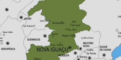 Mapa de Nova Iguaçu concello
