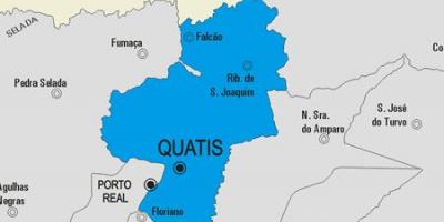 Mapa de Quatis concello