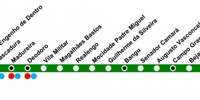 Mapa de SuperVia - Line Santa Cruz