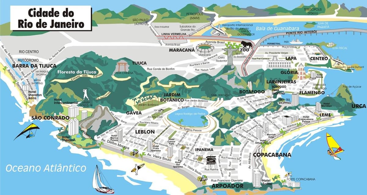 Mapa de 3d Río de Janeiro