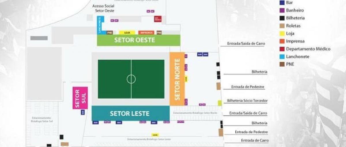 Mapa de Arena Botafogo