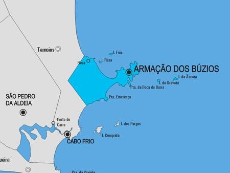 Mapa de Armação dos Búzios concello