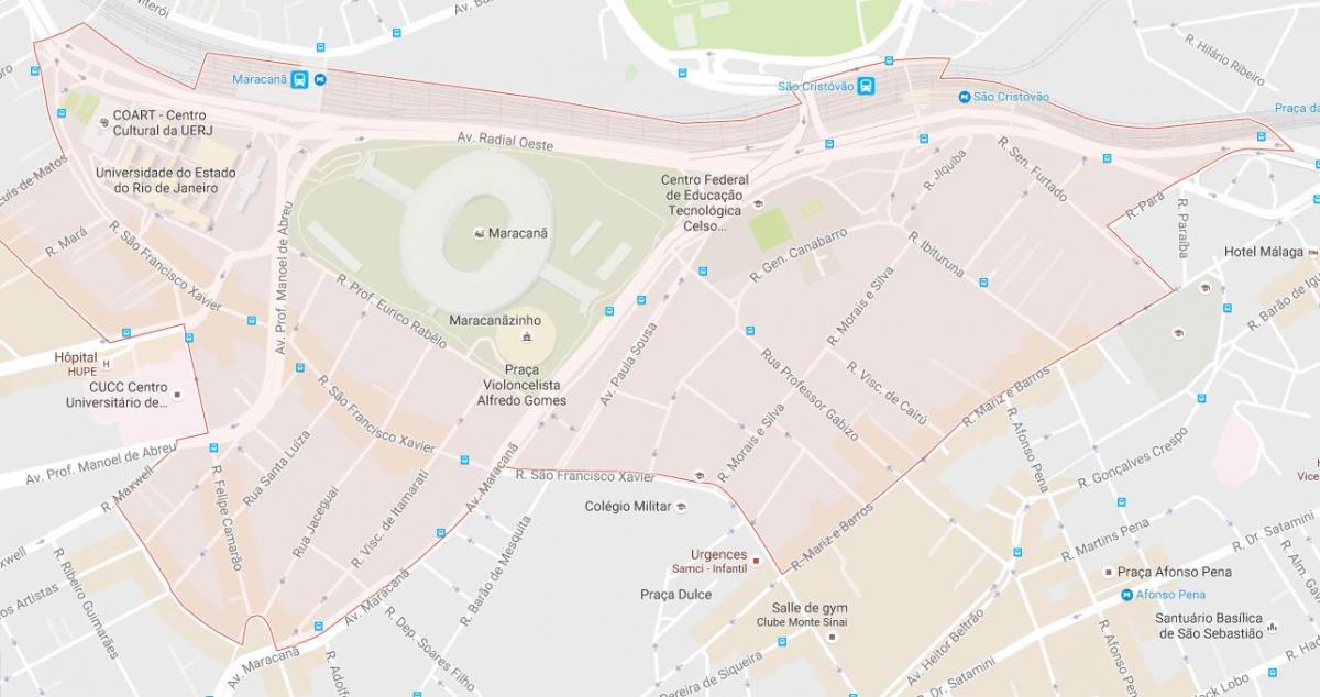 Mapa de bairro Maracanã
