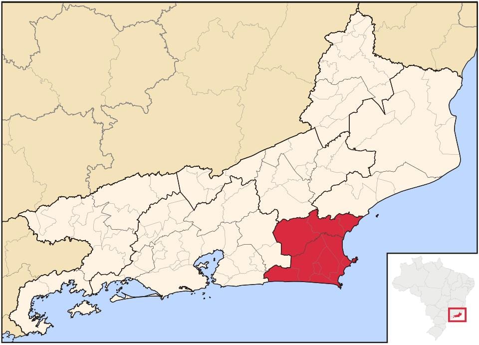 Mapa de Baixadas Litorâneas