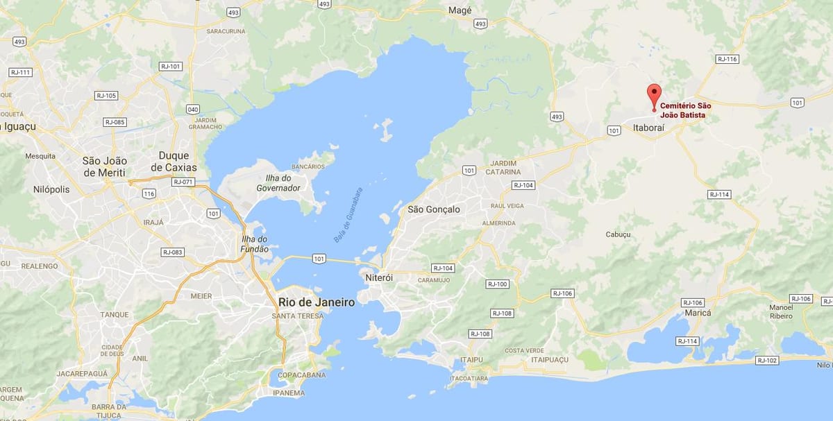 Mapa de cemiterio de San João Batista