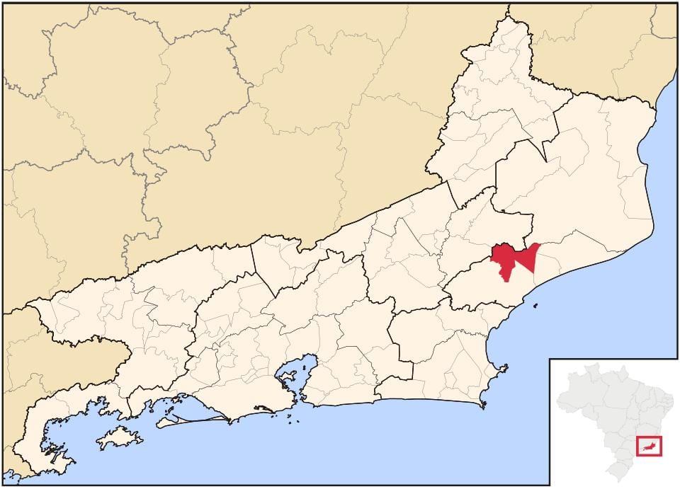 Mapa de Conceição de Macabu