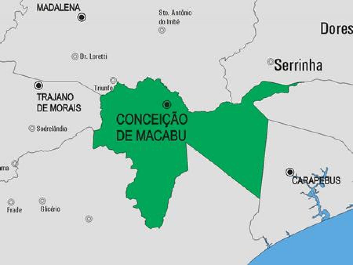Mapa de Conceição de Macabu concello
