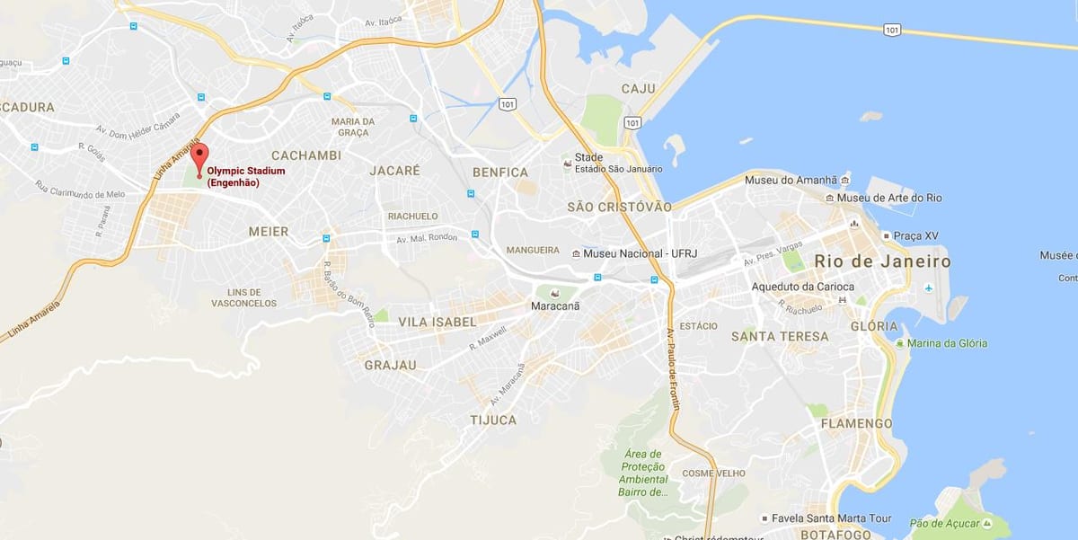 Mapa de Engenhão