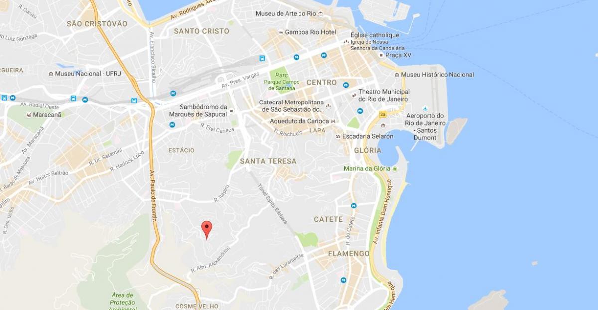 Mapa de favela Mangueira