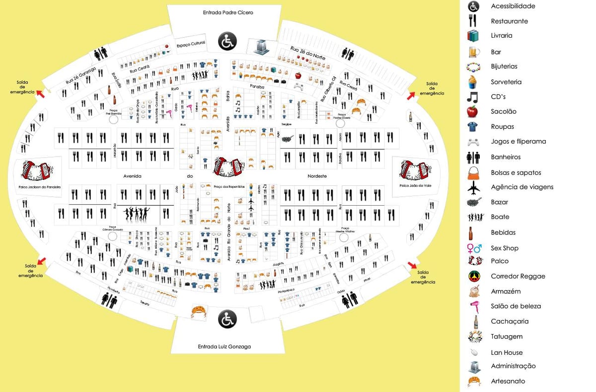 Mapa da Feira de San Cristóvão