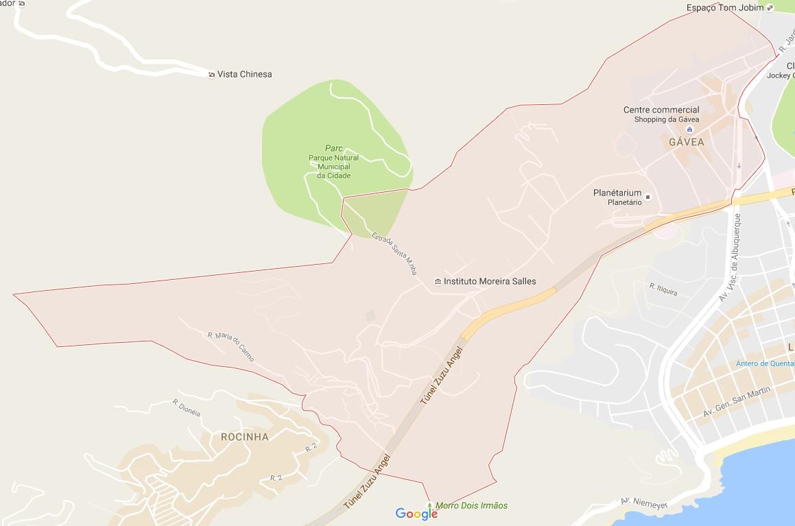 Mapa da Gávea