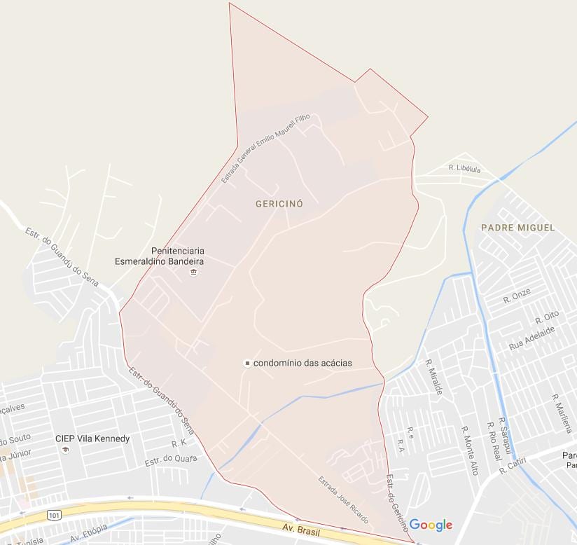Mapa de Gericinó