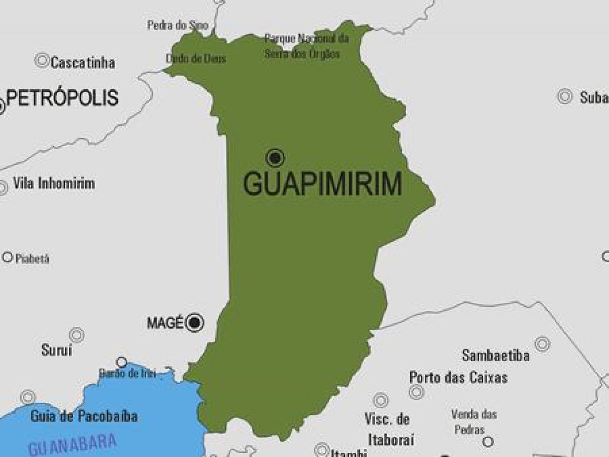 Mapa de Guapimirim concello