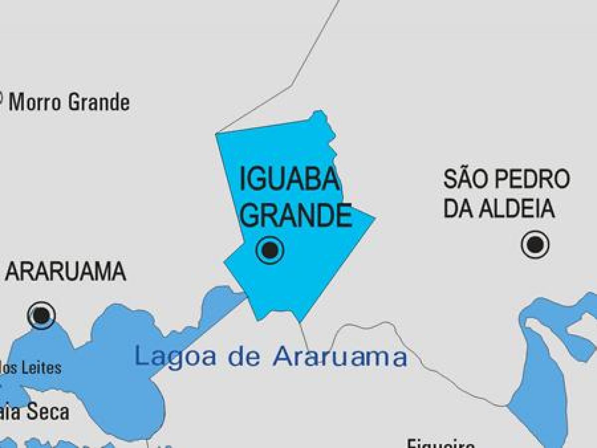 Mapa de Iguaba Grande municipio
