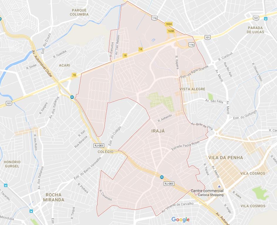 Mapa de Irajá