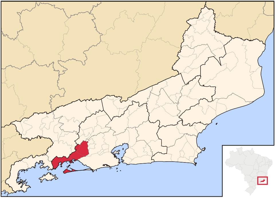 Mapa de Itaguaí