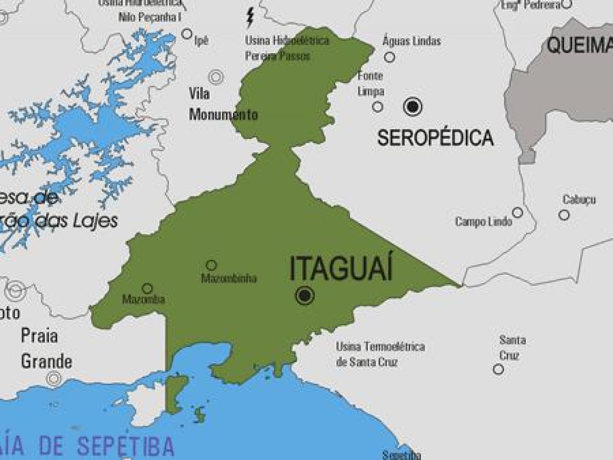 Mapa de Itaguaí concello