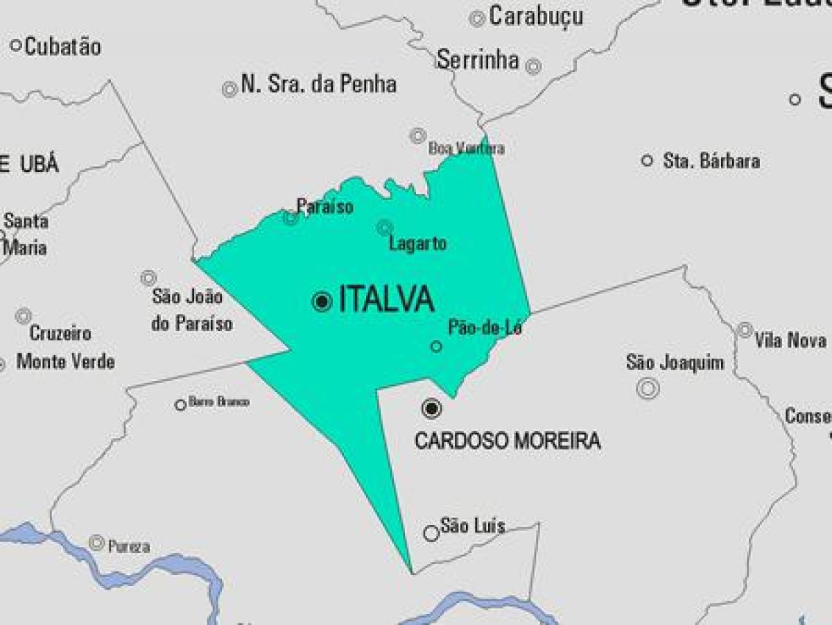Mapa de Italva concello