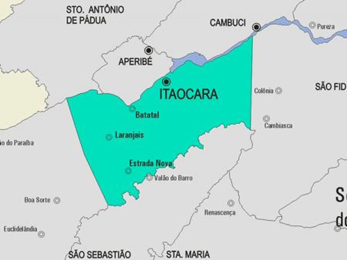 Mapa de Itaocara concello