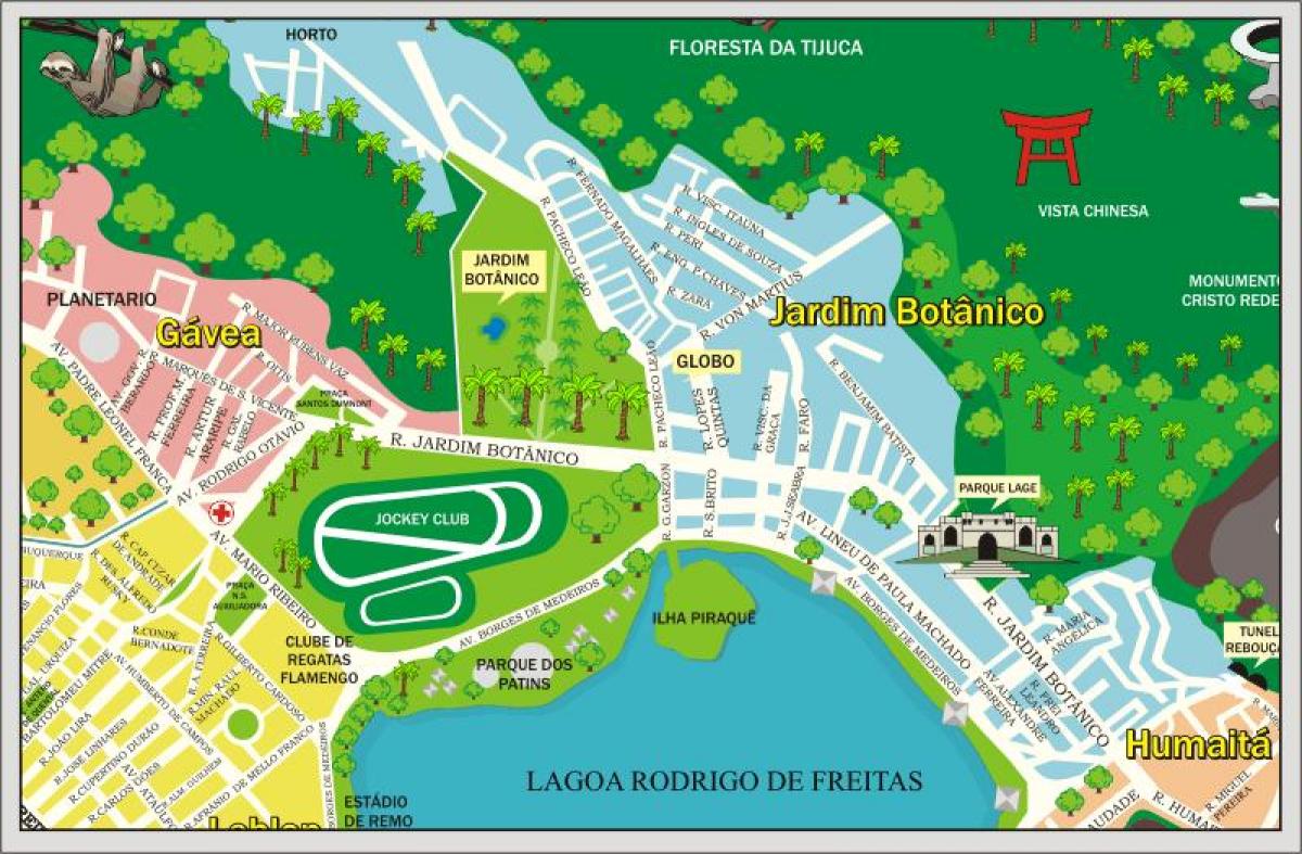 Mapa de Jockey Club Brasileiro