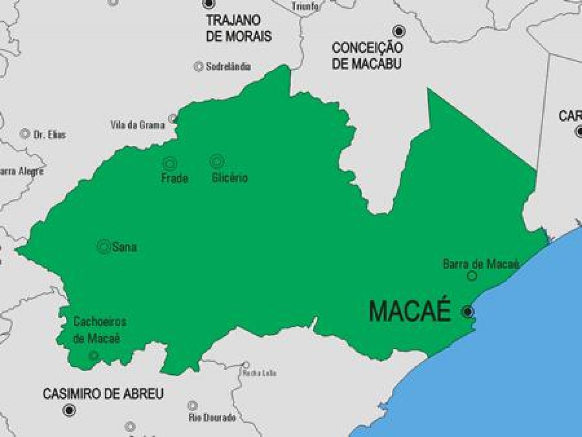 Mapa de Macaé concello