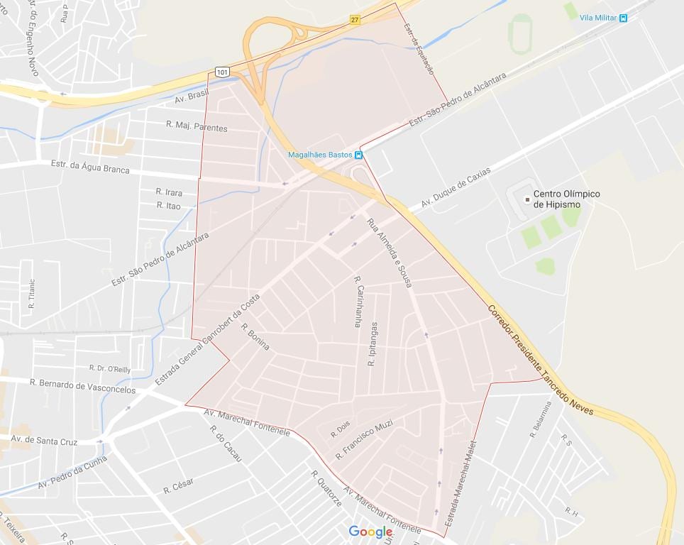 Mapa de Magalhães Bastos