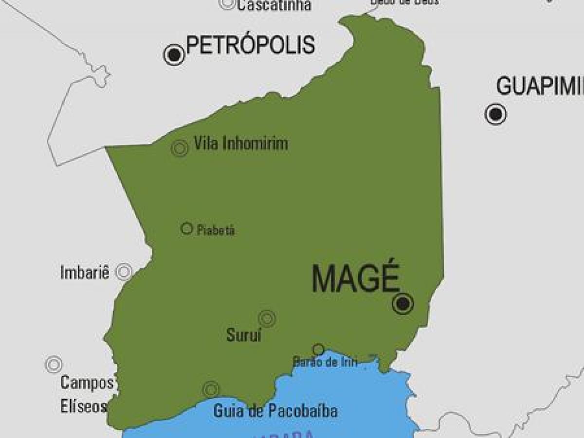 Mapa de Magé concello