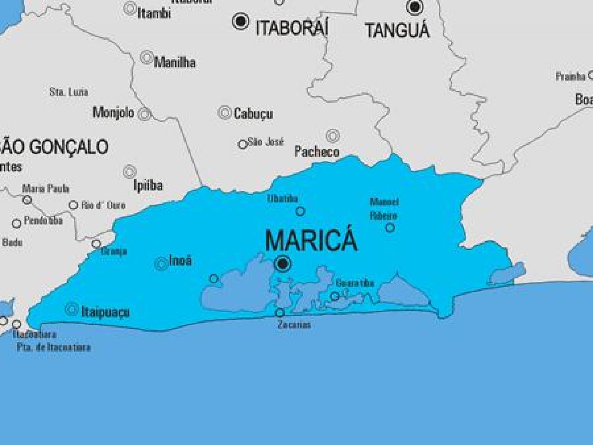 Mapa de Maricá concello
