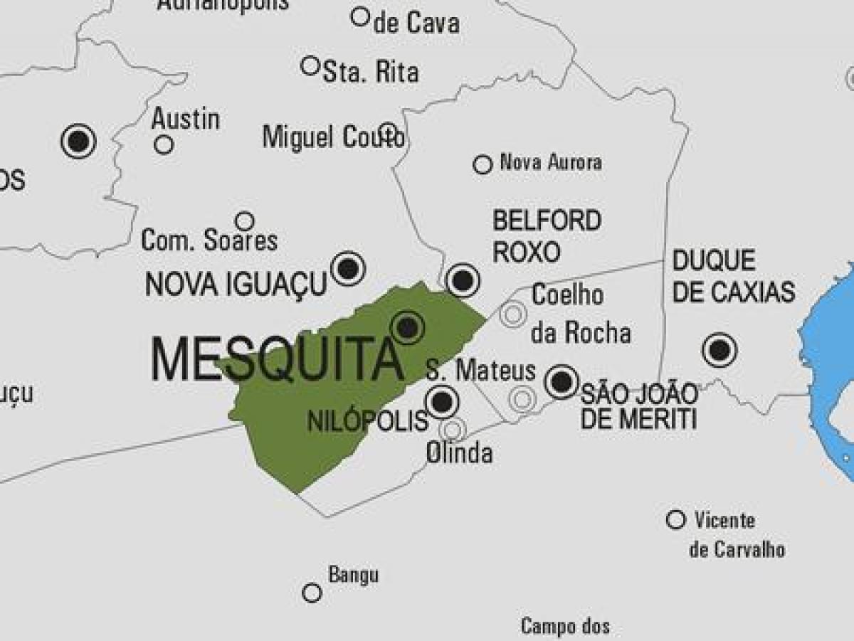 Mapa da Mesquita concello