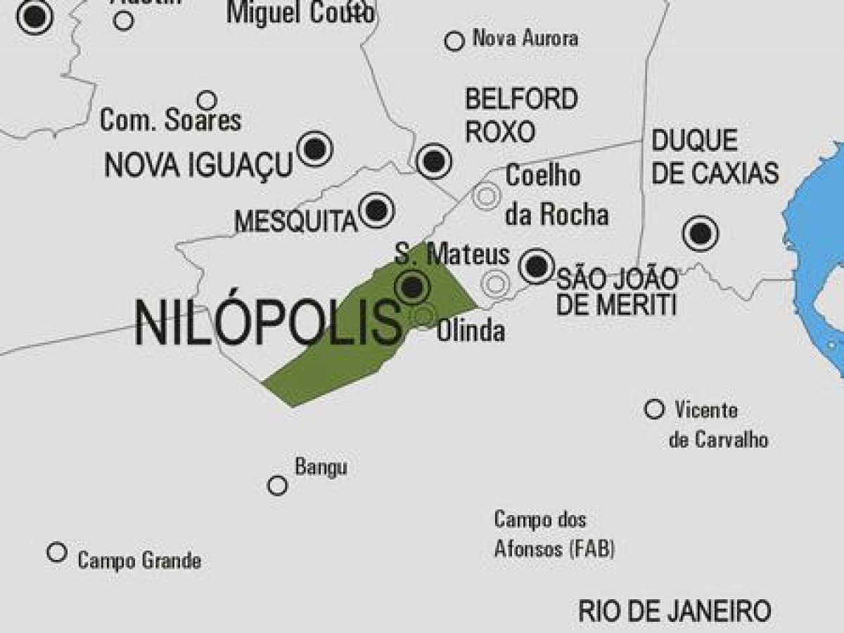Mapa de Nilópolis concello