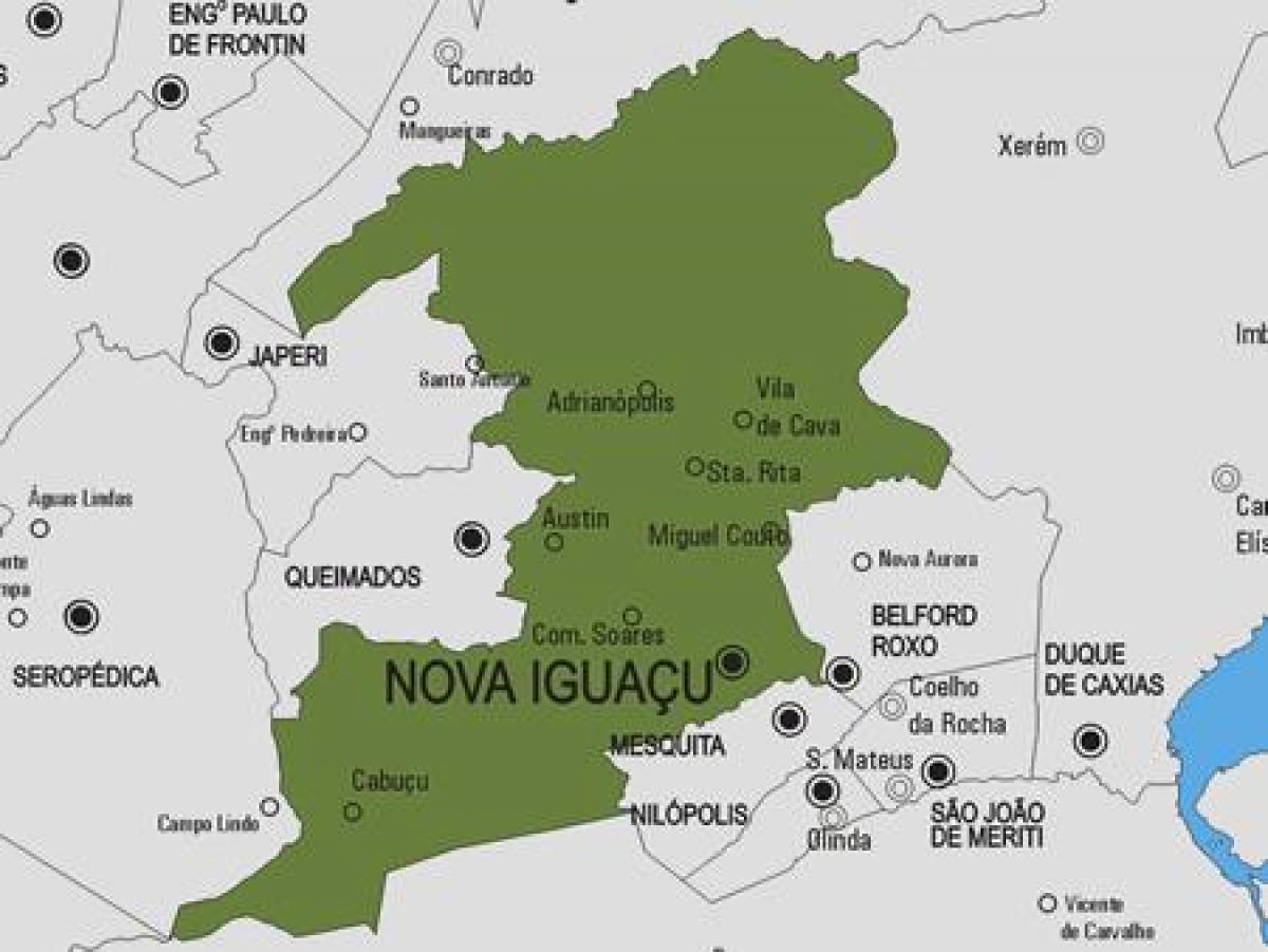 Mapa de Nova Iguaçu concello