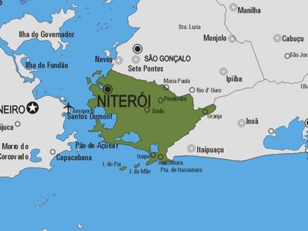 Mapa de Niterói concello