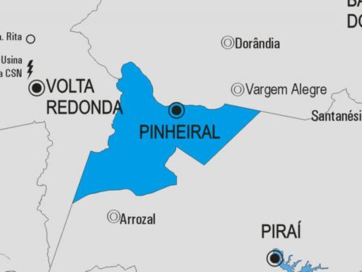 Mapa de Pinheiral concello