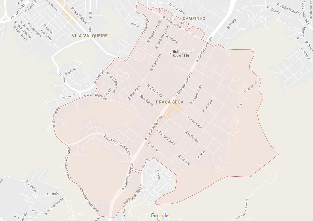 Mapa de Praza Seca