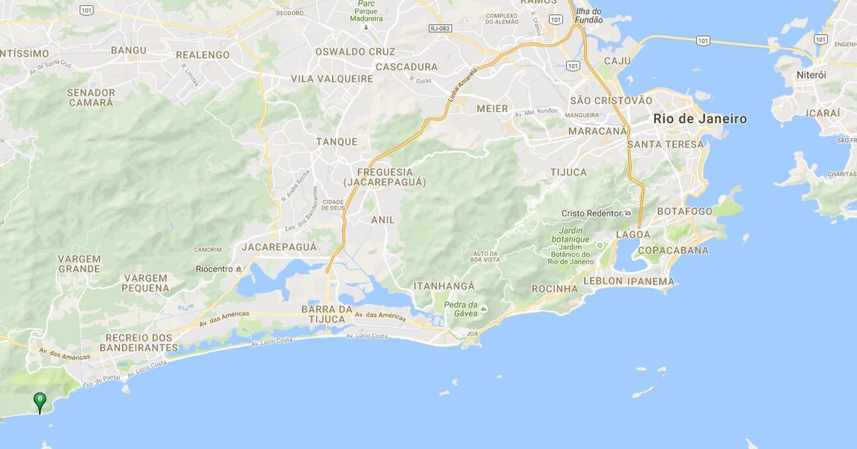 Mapa de praia Abricó