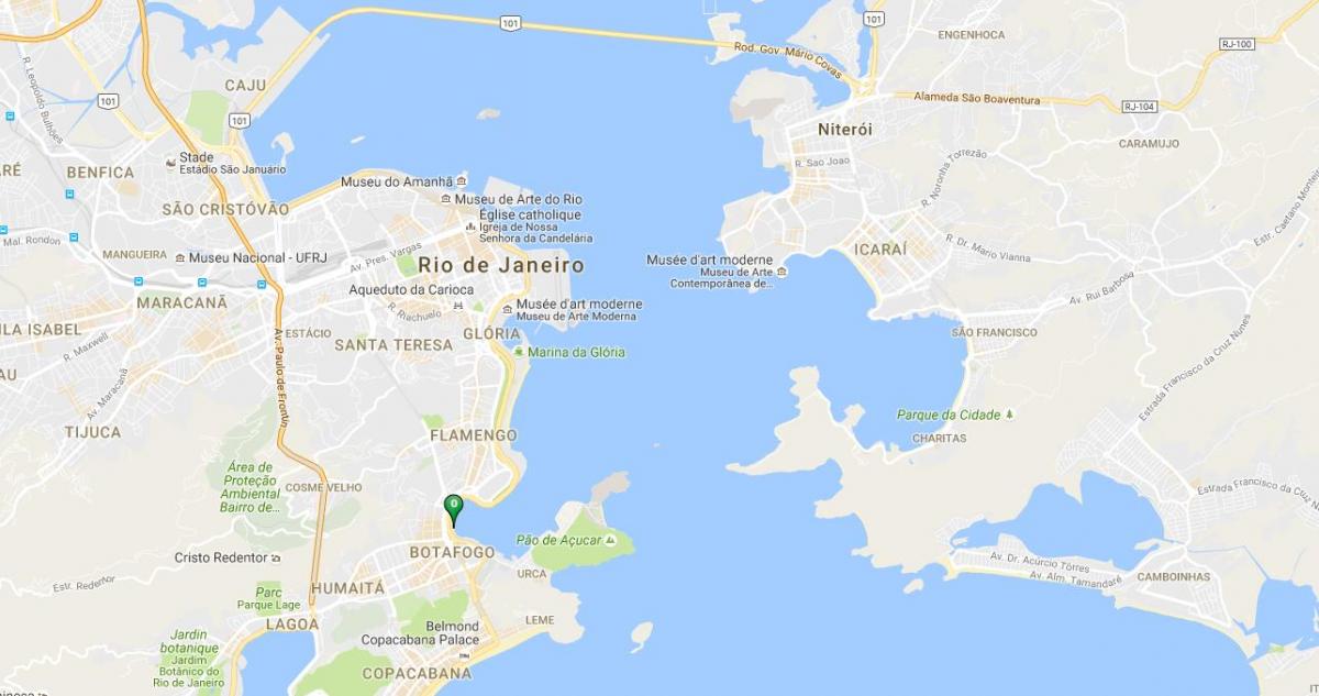 Mapa de praia Botafogo