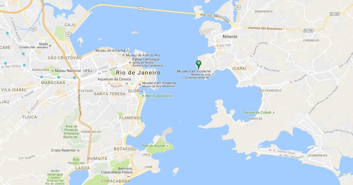 Mapa de praia Gragoatá