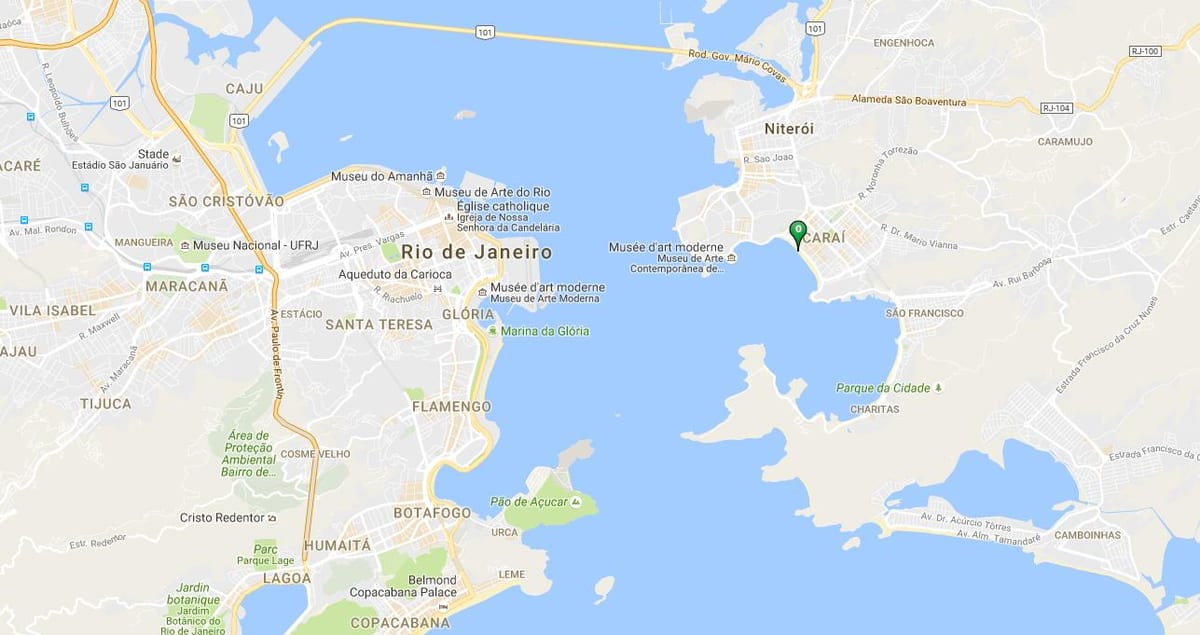 Mapa de praia Icaraí
