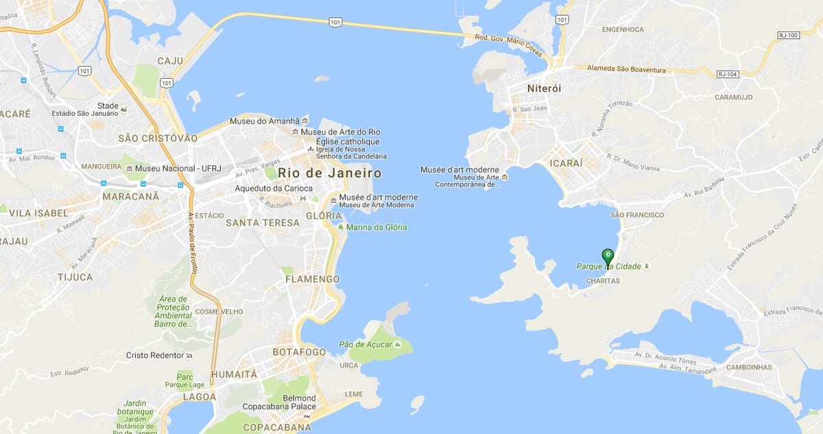 Mapa de praia Preventório