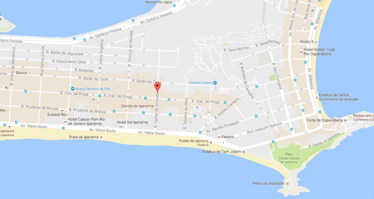 Mapa de quartier gay Rio de Janeiro