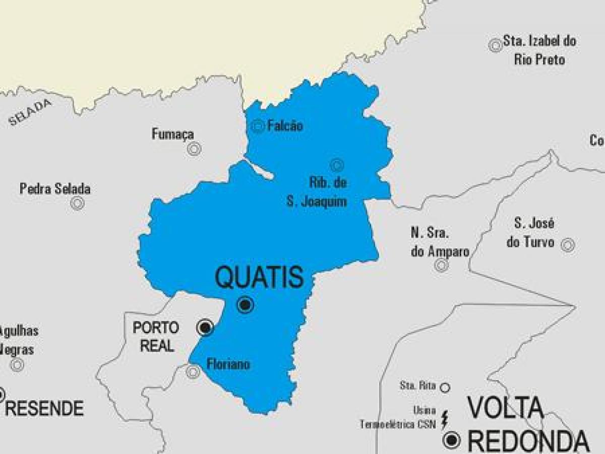 Mapa de Quatis concello