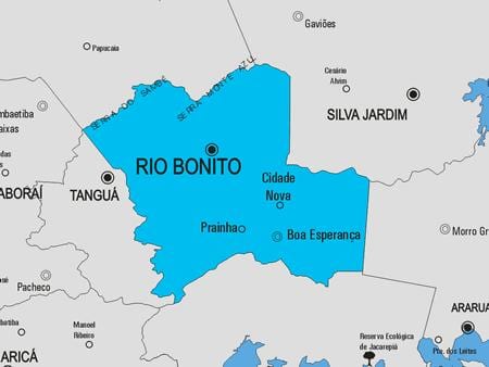 Mapa de Río das Flores concello